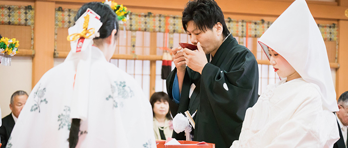 大神神社での婚礼の写真