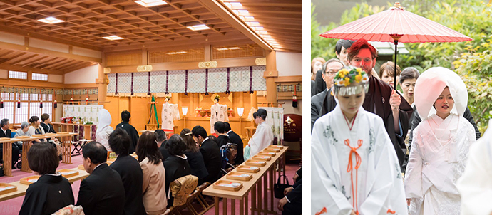 大神神社での婚礼の写真